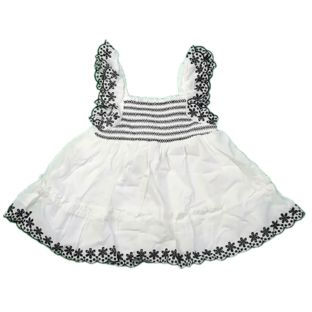 Max Studio Girls White | Black Blouse size: 3T
